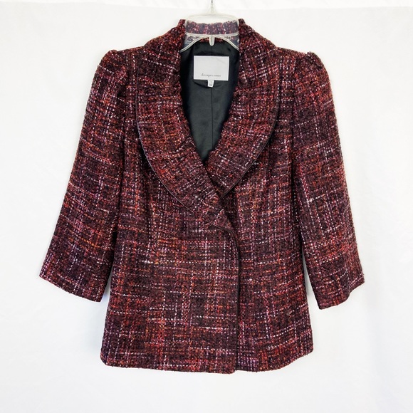 Classiques Entier Jackets & Blazers - Classiques Entier red & black tweed jacket S